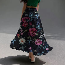 Load image into Gallery viewer, Women's Skirts Niche Specialty Fancy Skirts Versatile Bot Large Swings Fashionable Floral Skirts
