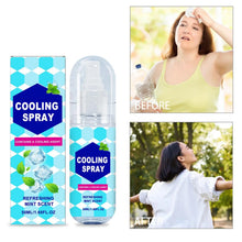 Load image into Gallery viewer, Cooling Spray for Body 50ml Summer Face Refreshing Mist Mint Scent Instant Cooling Spray for Adults Outdoor Activities Workout

