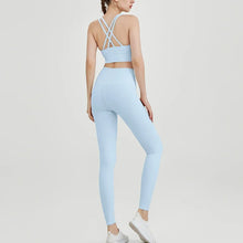 Load image into Gallery viewer, Women's Yoga Set Workout Set 2 Piece High Waist Yoga Leggings Sports Bra Gym Suit Activewear Sports Fitness Set Sports Suit

