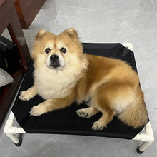 Load image into Gallery viewer, Pet Camping Bed Elevated Bed for Dogs Folding Puppy Camping Bed Cat House Portable Removable Washable Puppy Beds Dog Hammock
