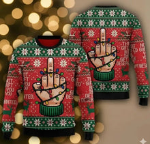 Load image into Gallery viewer, 2025 Santa Claus Ugly Christmas Sweaters For Women Clothing Hilarious Animals Cat Raccoon Christmas Jumper Set Xmas Sweater Tops
