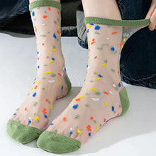 Load image into Gallery viewer, Sheer Lace Summer Spot Socks
