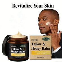 Load image into Gallery viewer, Beef Tallow Honey Balm for Men Lasting Moisturizing Dryness Soothing Skin Firming Smoothing Roughness Anti Aging Face Cream
