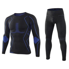 Load image into Gallery viewer, Men Sport Thermal Underwear Suits Outdoor Cycling Compression Sportswear Quick Dry Breathable Clothes Fitness Running Tracksuits
