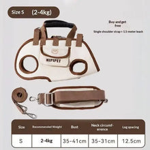 Load image into Gallery viewer, Everyday Travel Carrier for Pet Convertible Shoulder/Hand Bag with Harness Clip Comfortable and Portable for Vet Visits Shopping

