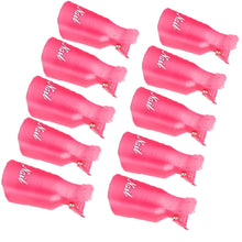 Load image into Gallery viewer, LULAA 10Pcs/16Pcs Plastic Nail Art Soak Off Cap Clip UV Gel Polish Remover Wrap Tool for Fingernail Removal Soak Off Clips
