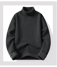 Load image into Gallery viewer, Men's Fleece Thicker Sweater Turtleneck Warm Pullover High Quality Male Slim Knitted Wool Sweaters For Winter Plus Size 4XL
