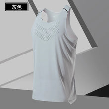 Load image into Gallery viewer, Men's Fitness Tank Top Summer Gym Clothing Bodybuilding Muscle Vest Sleeveless Shirt O Neck Breathable Quick Dry Workout Tops
