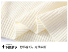 Load image into Gallery viewer, Fashion Men's Solid Color Sweaters Autumn Winter Casual Knitted Pullovers Youth High Streetwear Classic Top Sweatshirts Clothing
