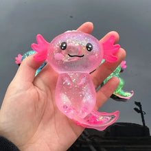 Load image into Gallery viewer, Colorful Salamander Maltose Fidgets Toys Squishy Malt Sugar Stretchy Axolotl Fun Squeeze Birthday Supplies Anti-Anxiety Gift
