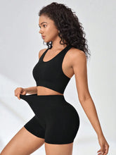 Load image into Gallery viewer, Women Yoga Set Bra Shorts Set Seamless Fitness Tracksuit Gym Running Shorts Sports Set Workout Shockproof Vest Outfit
