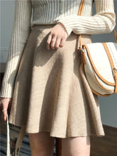 Load image into Gallery viewer, Knitted High Waist Pleated Skirt
