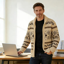 Load image into Gallery viewer, Winter Men's Cardigan Sweaters Fashion Male Knitted Sweater Thermal Warm Coats Casual Man Cashmer Lapel Knitted Jackets Clothing
