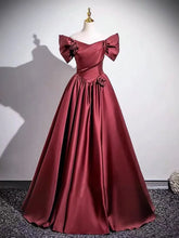 Load image into Gallery viewer, Wine Red Elegant Evening Dress  2026 New Toast Dress for Bride's Wedding High-end One Shoulder Performance Chorus Dress
