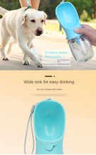 Load image into Gallery viewer, Portable Dog Cat Water Bottle with Storage Food and Water Container for Puppy Pets Dogs Feeder Bowl Outdoor Travel Pet Supplies

