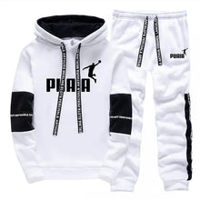 Load image into Gallery viewer, Printed Casual Tracksuit Hoodie Set
