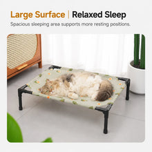 Load image into Gallery viewer, Pet Camping Bed Elevated Bed for Dogs Folding Puppy Camping Bed Cat House Portable Removable Washable Puppy Beds Dog Hammock
