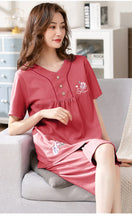 Load image into Gallery viewer, Cotton Cartoon Summer Pajama Set
