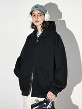 Load image into Gallery viewer, Warm Hooded Double Zip Jacket

