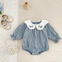 Load image into Gallery viewer, Floral Ruffle Baby Girl Romper
