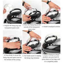 Load image into Gallery viewer, Pet Cat Carrying Bag Space Pet Backpacks Breathable Portable Transparent Backpack Puppy Dog Transport Carrier Space Capsule Bags
