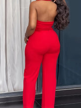 Load image into Gallery viewer, Women Sleeveless Lapel Jumpsuit
