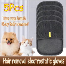 Load image into Gallery viewer, Pet Grooming Gloves Static Dedusting Brush Pet Hair Remover Brush Removing Dog Cat Hair From Sofa Carpet Clothes Pet Products
