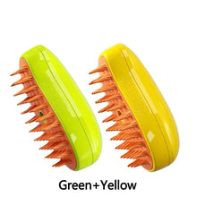 Load image into Gallery viewer, Cat Dog Steamy Brush Steam Brush Electric Sprayer for Massage Pet Grooming Tool Shedding 3 in 1 Electric Sprays Massage Combs
