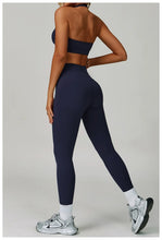 Load image into Gallery viewer, TRY TO BN Gym Sets Woman 2 Piece Yoga Backless Top Women's Tracksuit High Waisted Leggings Butt Lifting Fitness Workout Clothes
