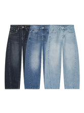 Load image into Gallery viewer, Baggy Straight Denim Street Jeans
