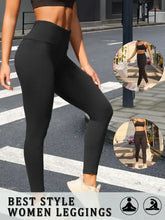 Load image into Gallery viewer, Women's Super Soft Leggings High Waisted Tummy Control No See Through Workout Yoga Running Athletic Push Up Gym Fitness Leggings
