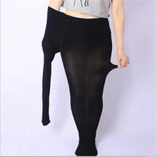 Load image into Gallery viewer, Women's Large Size Super Elastic Black Leggings Fashion Soft Stockings Pants Long Socks
