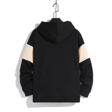 Load image into Gallery viewer, Men's patchwork color hoodie light fleece hoodie long sleeve hoodie sports hoodie
