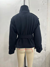 Load image into Gallery viewer, New Women's Jackets &amp; Coats Autumn 2026 Fashion Loose Belt Elegant Turtleneck Warm Winter Jackets Women's Chic Youth Street Coat
