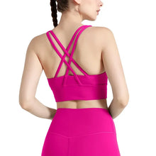 Load image into Gallery viewer, New Summer Sexy Sports Bras Women Fitness Vest Sports Top Cross Back Yoga Bra Running Fitness Breathable Shockproof Yoga Bra
