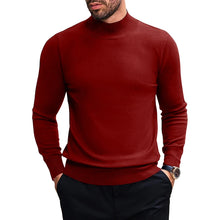 Load image into Gallery viewer, Stretch Mock Neck Knit Sweater
