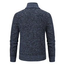 Load image into Gallery viewer, Autumn Winter Sweaters for Men Casual Knitted Sweaters Large Size Solid Color Plus Velvet Cardigan Knitted Sweater Cotton Coat
