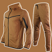 Load image into Gallery viewer, Luxury Brand Men Tracksuits 2-piece Set Black Sports Suit Tracksuits Jogging Men's Clothing Sweatpants Zip Sweatshirts Techwear
