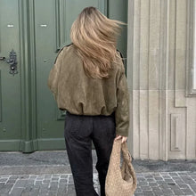 Load image into Gallery viewer, Vintage Loose Bomber Jacket
