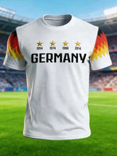 Load image into Gallery viewer, 2026 New Germany National Team White Football Jersey Men's Crew Neck Sportswear with Flag &amp; Eagle Print Casual &amp; Training Tops
