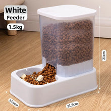 Load image into Gallery viewer, 1.2L/1.5L Pet Automatic Feeder Plastic Large Capacity Cat Dog Water Dispenser Feeder Set 3 Colors 2 Styles
