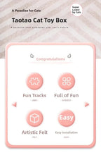 Load image into Gallery viewer, Cat Puzzle Toy Felt Puzzle Box Cat Exercise Toy With Ball Indoor Sports Entertainment Hunting Cat Toys For Indoor Cats
