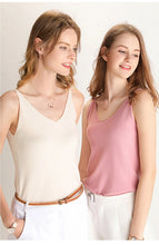 Load image into Gallery viewer, Women Knitted Top Straps Basic Summer Tank Tops For Women 2023 Camisoles T Shirts Women Tops Summer Pulovers Woman Summer Tops
