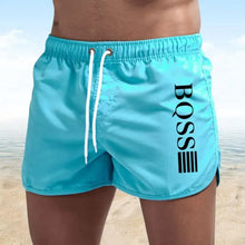 Load image into Gallery viewer, Summer Shorts Men Fast Drying Swim Shorts Breathable Net Fast Drying Surf Beach Pants Men's Fitness Pants Elastic Waist Shorts
