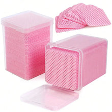 Load image into Gallery viewer, Lint Free Cotton Pads Nail Polish Remover Wipes Cleaning Tool Nail Art Cleaning Wipes Tips UV Gel Polish Removal Pad Paper Wipes
