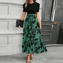 Load image into Gallery viewer, Elegant Lace-Up Ruffle Hem Dress
