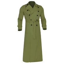 Load image into Gallery viewer, Men’s Luxury Full-Length Trench Coat – England Style Business Overcoat
