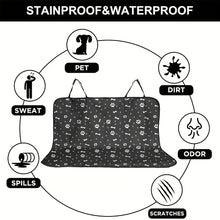 Load image into Gallery viewer, 1pc Black Waterproof Pet Car Seat Cover Cushion Rear Seat Protection Pad for Dogs And Cats Safe Travel Accessories

