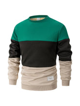 Load image into Gallery viewer, Thick Patchwork Knit Pullover
