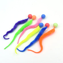 Load image into Gallery viewer, Cat interactive toys Tickle Cat Colorful bouncing ball Pet supplies Puzzle teasing indoor cat worm caterpillar elastic toy
